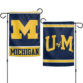 Michigan U of M Wolverines 12.5” x 18" College Garden Flag