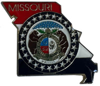 State Map Shape Pins Flag Background