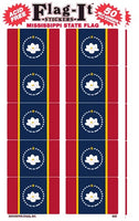 Mississippi Flag-It Stickers