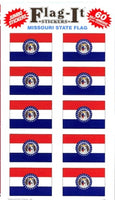 Missouri Flag-It Stickers