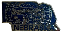State Map Shape Pins Flag Background