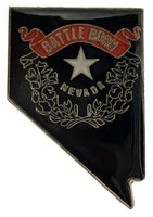 State Map Shape Pins Flag Background