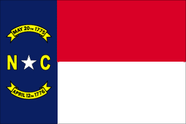 North Carolina 3′x5′ Nylon State Flag