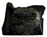 State Map Shape Pins Flag Background