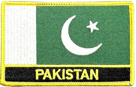 Pakistan Flag Patch with Name