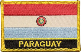 Paraguay flag patch with name
