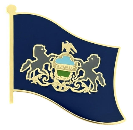 Pennsylvania World Flag Single Pin