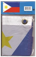 Philippines polyester flag in its packaging