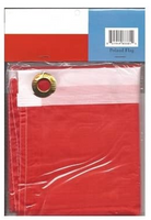 Poland polyester flag in its packaging