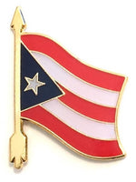 Puerto Rico Arrow Pin