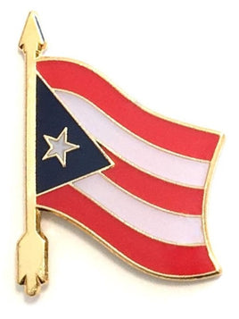 Puerto Rico Arrow Pin