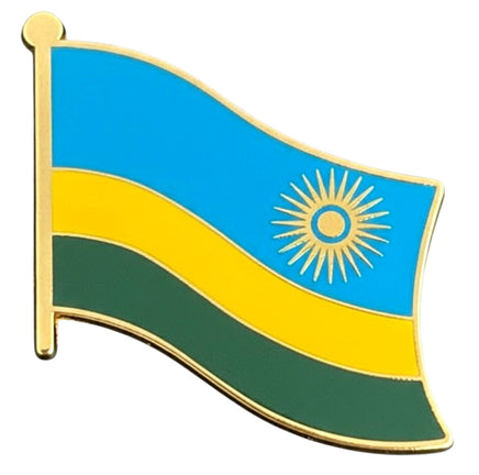 Rwanda Single Flag State Pin