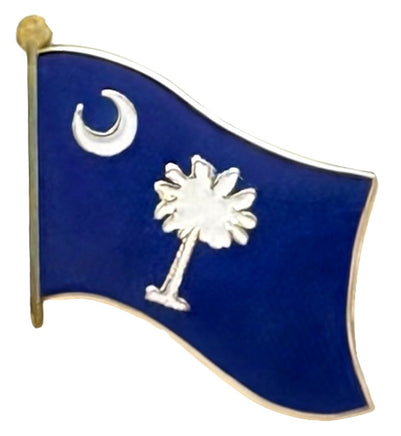 South Carolina Flag Single Pin