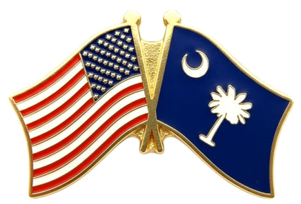 South Carolina State Flag Double Pin