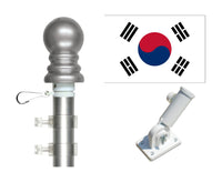 South Korea flag and spinner pole