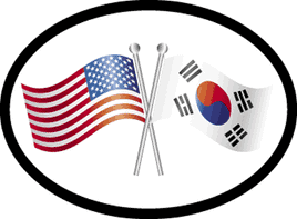 South Korea Oval Friendship Decal