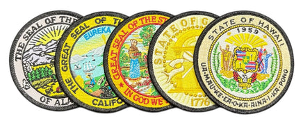State Seal Flag Patches