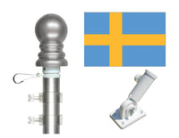 Sweden flag and spinner pole