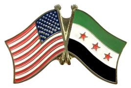 Syria Friendship Flag Lapel Pins - Current Version