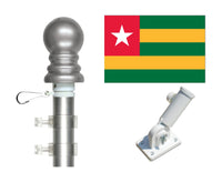 Togo flag and spinner pole