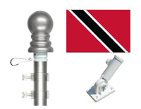 Trinidad and Tobago flag and spinner pole