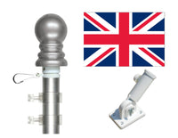 United Kingdom flag and pole kit