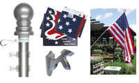 USA Flag and Spinner Pole Set