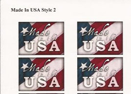 Made in the USA Flag Stickers