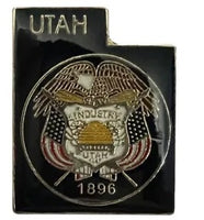 State Map Shape Pins Flag Background