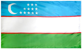 Uzbekistan Nylon Flag