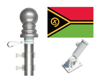 Vanuatu Flag and Spinner Pole