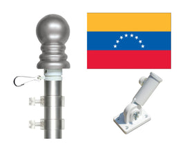 Venezuela Polyester Flag and Spinner Pole