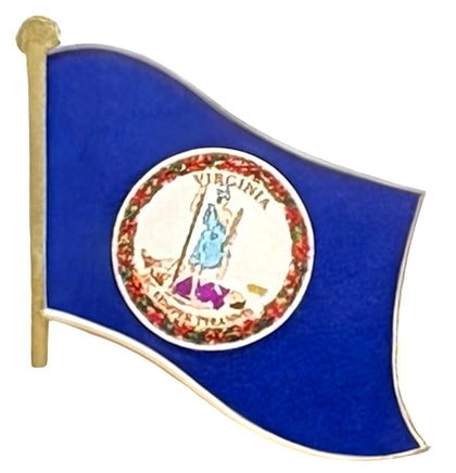 Virginia State Flag Single Pin