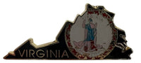 State Map Shape Pins Flag Background