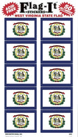 West Virginia Flag-It Stickers