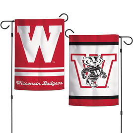 Wisconsin Badgers College Garden Flag