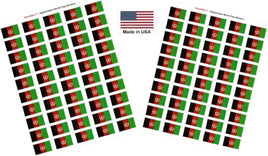 Afghanistan flag sheet stickers