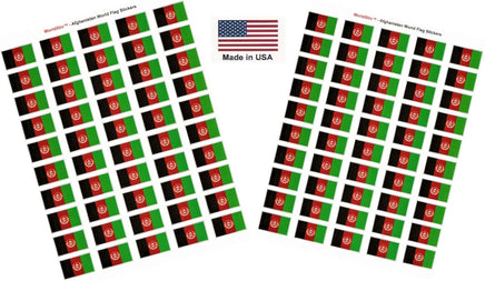 Afghanistan flag sheet stickers