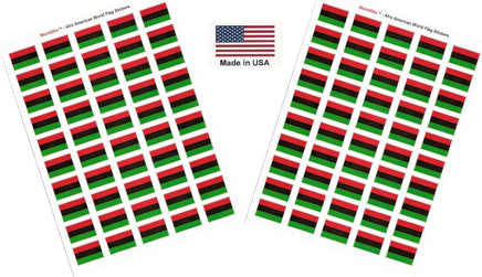 Afro-American flag sheet stickers