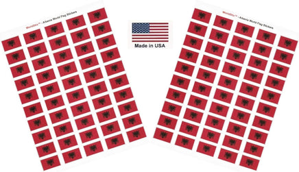 Albania flag sheet stickers