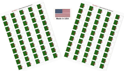 Algeria flag sheet stickers