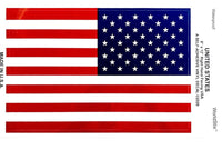 American Flag Vinyl Decal 8x12 Right Hand