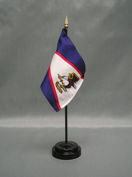 American Samoan Deluxe Rayon Miniature Flag