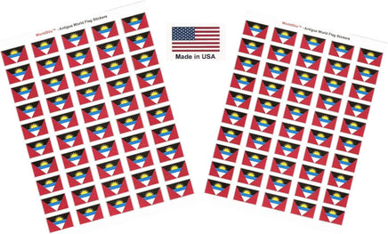 Antigua and Barbuda flag sheet stickers