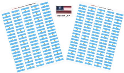 Argentina flag sheet stickers