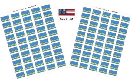 Aruba flag sheet stickers