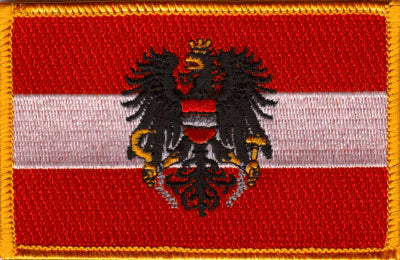 Austria Eagle World Flag Patch