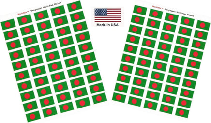 Bangladesh flag sheet stickers