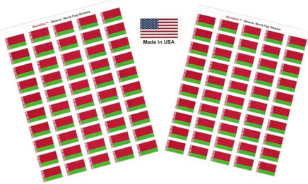Belarus flag sheet stickers
