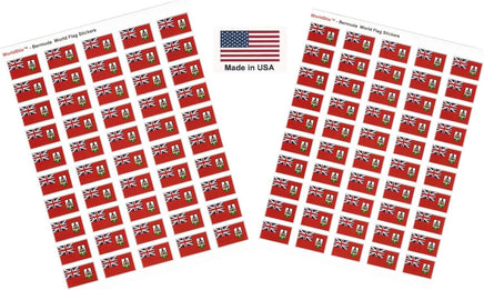 Bermuda flag sheet stickers